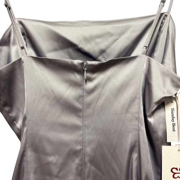 Sunday Best | Women's Satin Slip Dress - Picture 5 of 7